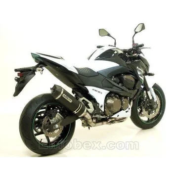 Escape Arrow Kawasaki Z800 E 2013-2016 Racetech Dark Aluminio copa Carbono - vista 2