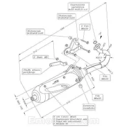 Escape Sito Aprilia Habana 50 KAT 1999-2003 homologado 0594 - vista 1
