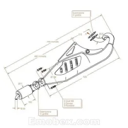 Escape Sito Aprilia Rally 50 Sitoplus homologado 0571 - vista 1