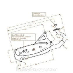 Escape Sito Aprilia Scarabeo 50 hasta 1997 Sitoplus homologado 0573 - vista 1 Escape Sito Aprilia Scarabeo 50 hasta 1997 Sitoplus homologado 0573 - vista 1