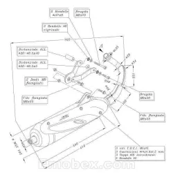 Escape Sito Derbi GP1 50 (refrigeracion por agua) 2001-2002 homologado 0705 - vista 1
