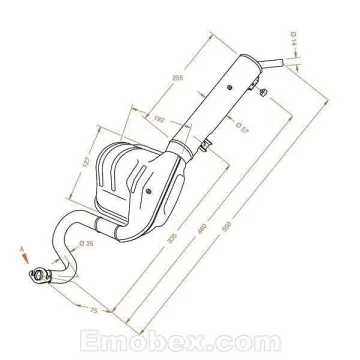 Escape Sito Honda PK 50 Wallaroo (fijacion por brida) Sitoplus homologado 0535 - vista 1