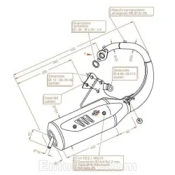 Escape Sito Honda SFX 50 Sitoplus homologado 0564 - vista 1 Escape Sito Honda SFX 50 Sitoplus homologado 0564 - vista 1
