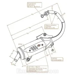 Escape Sito Honda SH Fifty 1996 Sitoplus homologado 0569 - vista 1 Escape Sito Honda SH Fifty 1996 Sitoplus homologado 0569 - vista 1