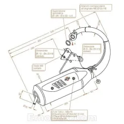 Escape Sito Honda SJ 50 Balo Sitoplus homologado 0562 - vista 1 Escape Sito Honda SJ 50 Balo Sitoplus homologado 0562 - vista 1