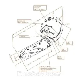 Escape Sito Honda X8R-S-X8R-X 50 homologado 0592 - vista 1 Escape Sito Honda X8R-S-X8R-X 50 homologado 0592 - vista 1