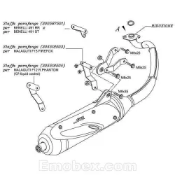 Escape Sito Malaguti F 12 R Phantom KAT (refrigeracion por agua) 2007-2010 homologado 0587 - vista 1 Escape Sito Malaguti F 12 R Phantom KAT (refrigeracion por agua) 2007-2010 homologado 0587 - vista 1