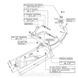 Escape Sito Peugeot Ludix Blaster 50 (refrigeracion por agua) 2005 homologado 0723 - vista 1