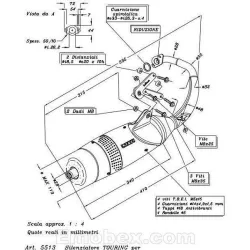 Escape Leovince Peugeot Speedfight 50 (refrigeracion por agua) 1997-1999 Touring homologado 5513 - vista 1