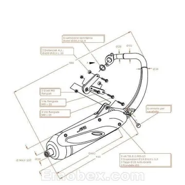 Escape Sito Peugeot X-Fight 50 WRC (refrigeracion por agua) 2002-2003 homologado 0711 - vista 1