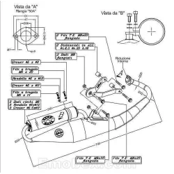 Escape Leovince Piaggio Fly 50 (refrigeracion por aire)) 2005 Hand Made TT homologado 4065 - vista 1