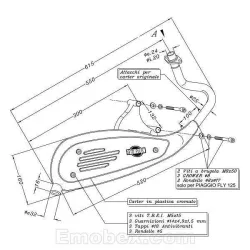 Escape Sito Piaggio Liberty 125 4T 2006-2007 Sitoplus homologado 0265 - vista 1
