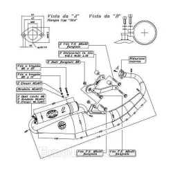 Escape Leovince Piaggio Typhoon 50 2009-2016 Hand Made TT homologado 4064 - vista 1