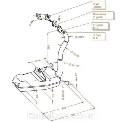 Escape Sito Vespa 125 XL Sitoplus 0251 - vista 1