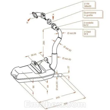 Escape Sito Vespa PK 125 Sitoplus 0251 - vista 1