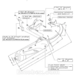 Escape Sito Yamaha JOG R 50 (refrigeracion por aire) 2004 homologado 0597 - vista 1 Escape Sito Yamaha JOG R 50 (refrigeracion por aire) 2004 homologado 0597 - vista 1