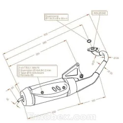 Escape Sito Yamaha Neos 50 2002-2012 Sitoplus homologado 0574 - vista 1 Escape Sito Yamaha Neos 50 2002-2012 Sitoplus homologado 0574 - vista 1