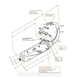 Escape Sito Yamaha Slider 50 2000-2002 homologado 0590 - vista 1