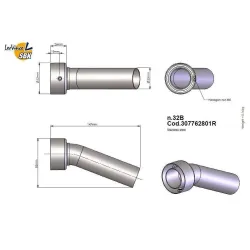 Dbkiller LeoVince escapes GPStyle, Oval copa conica y Factory 32B 307762801R 