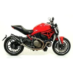 Escape Arrow Ducati Monster 1200 2014-2015 Racetech Aluminio Dark copa Carbono - vista 1