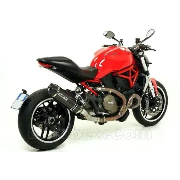 Escape Arrow Ducati Monster 1200 2014-2015 Racetech Aluminio Dark copa Carbono - vista 2
