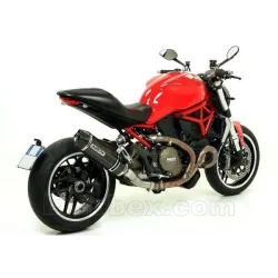 Escape Arrow Ducati Monster 1200 2014-2015 Racetech Aluminio Dark copa Carbono - vista 2