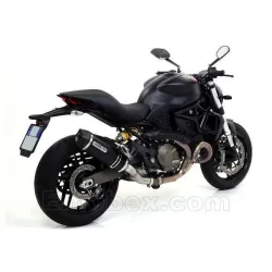 Escape Arrow Ducati Monster 821 2014-2017 Racetech Aluminio Dark copa Carbono - vista 2