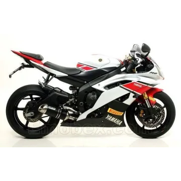 Escape Arrow Yamaha R6 2006-2016 Thunder Aluminio Dark copa Inox - vista 1