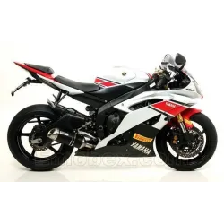 Escape Arrow Yamaha R6 2006-2016 Thunder Aluminio Dark copa Inox - vista 1