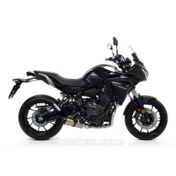 Escape completo Arrow Yamaha Tracer 700 2016-2019 Street Thunder Titanio copa Carbono salida baja - vista 1