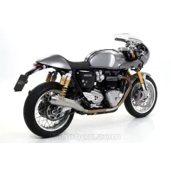 Escapes Arrow Triumph Thruxton 1200 2016-2020 Pro-Racing Nichrom copa Inox - vista 1