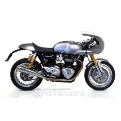 Escapes Arrow Triumph Thruxton 1200 2016-2020 Pro-Racing Nichrom copa Inox - vista 2