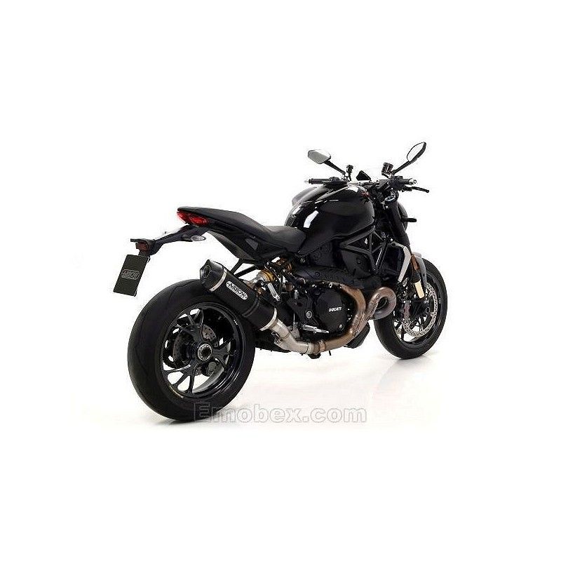 Escapes Arrow Ducati Monster 1200 R 2016-2018 Race-tech Aluminio Dark copa Carbono - vista 1