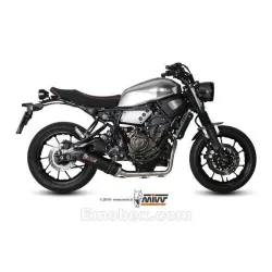 Escape completo MIVV Yamaha XSR 700 2016-2021 Oval Carbono copa Carbono - vista 1 Escape completo MIVV Yamaha XSR 700 2016-2021 Oval Carbono copa Carbono - vista 1