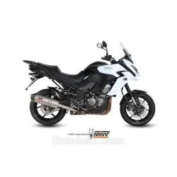Escape MIVV Kawasaki Versys 1000 2015-2018 Oval Titanio copa Carbono - vista 1 Escape MIVV Kawasaki Versys 1000 2015-2018 Oval Titanio copa Carbono - vista 1
