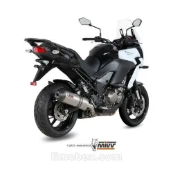 Escape MIVV Kawasaki Versys 1000 2015-2018 Oval Titanio copa Carbono - vista 2 Escape MIVV Kawasaki Versys 1000 2015-2018 Oval Titanio copa Carbono - vista 2