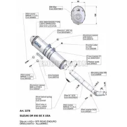 Escape Leovince X3 Suzuki DR 650 SE 1996-2015 3378 - vista 2
