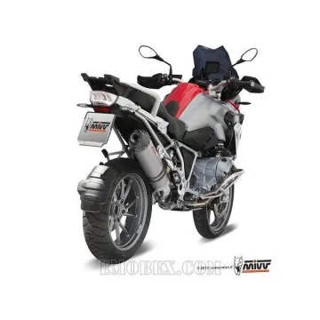 Escape MIVV BMW R 1200 GS 2013-2018 Oval Titanio copa Carbono - vista 2