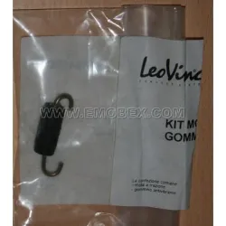 Kit muelle y gomita anti-vibraciones corta para escapes Leovince - vista 1