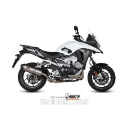 Escape MIVV Honda Crossrunner 800 2015-2016 Oval Titanio copa Carbono - vista 1