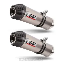 Escapes MIVV Honda Varadero 1000 2003-2011 Oval Titanio copa Carbono - vista 1
