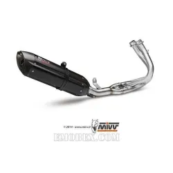 Escape completo MIVV Kawasaki ER-6N 2012-2016 Suono Steel Black - vista 1 Escape completo MIVV Kawasaki ER-6N 2012-2016 Suono Steel Black - vista 1