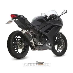 Escape MIVV Kawasaki Ninja 300 GP Steel Black K.038.LXB - vista 2 Escape MIVV Kawasaki Ninja 300 GP Steel Black K.038.LXB - vista 2