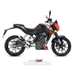 Escape completo MIVV KTM Duke 125 2011-2016 GP Steel Black KT.009.LXB - vista 1 Escape completo MIVV KTM Duke 125 2011-2016 GP Steel Black KT.009.LXB - vista 1