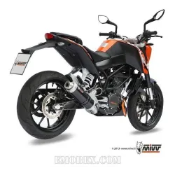 Escape completo MIVV KTM Duke 125 2011-2016 GP Steel Black KT.009.LXB - vista 2 Escape completo MIVV KTM Duke 125 2011-2016 GP Steel Black KT.009.LXB - vista 2