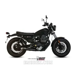 Escapes MIVV Moto Guzzi V9 Ghibli Inox Black M.011.LGB - vista 1 Escapes MIVV Moto Guzzi V9 Ghibli Inox Black M.011.LGB - vista 1