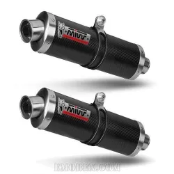 Escapes MIVV Suzuki DL V-Strom 1000 2006-2009 Oval Carbono S.033.LE - vista 1