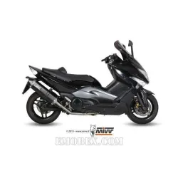 Escape completo MIVV Yamaha Tmax 500 2008-2011 Speed Edge Steel Black Y.035.LRB - vista 1 Escape completo MIVV Yamaha Tmax 500 2008-2011 Speed Edge Steel Black Y.035.LRB - vista 1