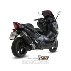 Escape completo MIVV Yamaha Tmax 500 2008-2011 Speed Edge Steel Black Y.035.LRB - vista 2 Escape completo MIVV Yamaha Tmax 500 2008-2011 Speed Edge Steel Black Y.035.LRB - vista 2