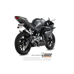 Escape completo MIVV Yamaha YZF-R 125 2014-2018 GP Carbono Y.047.L2S - vista 2 Escape completo MIVV Yamaha YZF-R 125 2014-2018 GP Carbono Y.047.L2S - vista 2